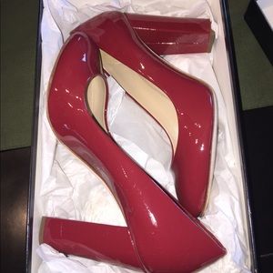 J. Crew Etta Patent Pumps Crimson Maple